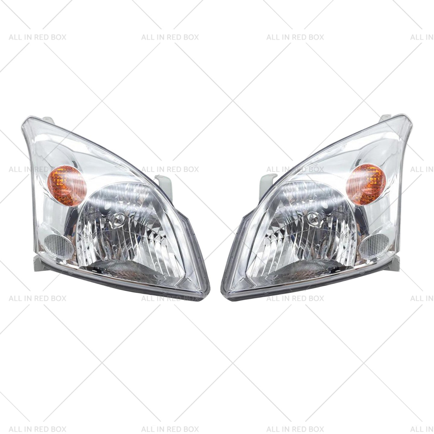 {{ Chrome Pair Headlights Suitable for Toyota Landcruiser Prado 120 Series 02-09 }} - Buy Car Parts Online at {{ Kaka Auto Parts }}.
