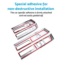 4x Window Lift Panel Cover Trim Suitable For Mitsubishi L200 Triton 23-25 Carbon