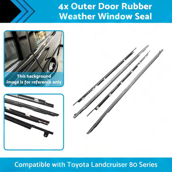 compare product Outer Door Rubber Weather Window Seal Suitable For Toyota Landcruiser 80 Series