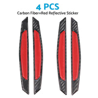 Reflective Carbon Fiber Car Door Edge Guard Bump Protector Sticker Suitable For Universal Use