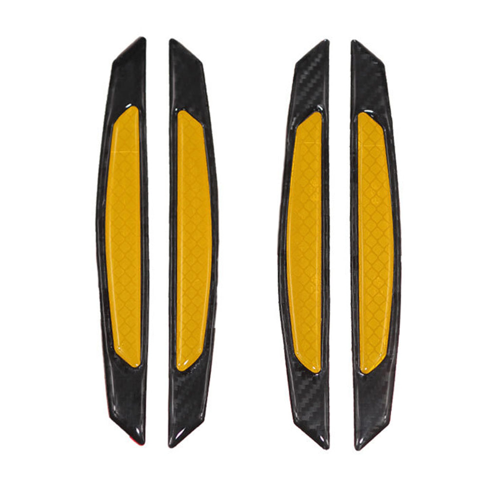 Reflective Carbon Fiber Car Door Edge Guard Bump Protector Sticker Suitable For Universal Use