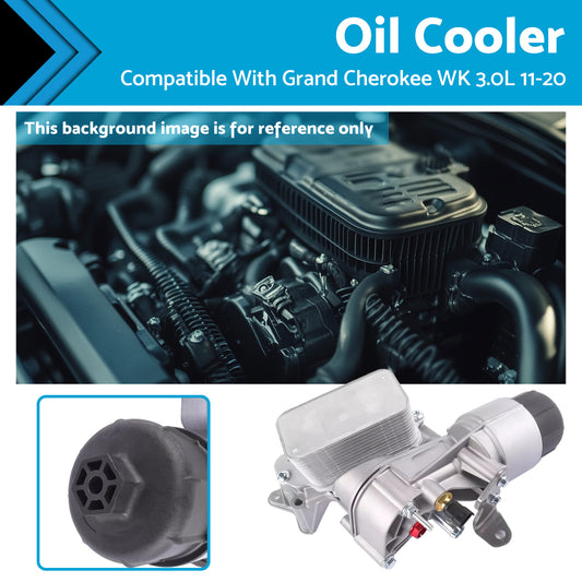 {{ Oil Cooler Assembly Suitable For Jeep Grand Cherokee 3.0L 068269916AB 68477666AA }} - Buy Car Parts Online at {{ Kaka Auto Parts }}.