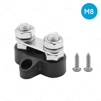 {{ 2x 5 or 16 inch  M8+M8 Bus Bar Terminal Blocks Negative Positive Distribution Stud }} - Buy Car Parts Online at {{ Kaka Auto Parts }}.
