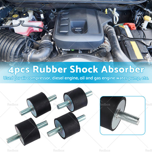 Car Bobbin 30*40mm 4PCS M10 Rubber Shock Absorber Anti Vibration Isolator Mounts