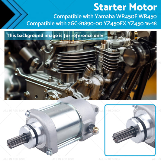 {{ Starter Motor Suitable for Yamaha WR450F 2GC-81890-00 YZ450FX YZ450 16-18 WR450 }} - Buy Car Parts Online at {{ Kaka Auto Parts }}.