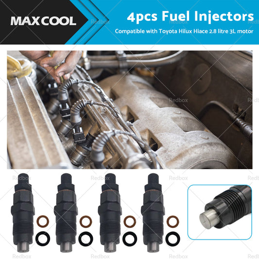 {{ 4X Diesel Fuel Injectors Suitable For Toyota Hilux Hiace 2. 8 litre 3L 1989-2000 }} - Buy Car Parts Online at {{ Kaka Auto Parts }}.