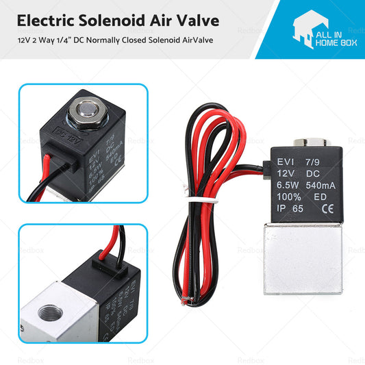 {{ 12V 2 Way 1 or 4 inch  DC Electric Solenoid Air Valve Normally Closed Solenoid AirValve }} - Buy Car Parts Online at {{ Kaka Auto Parts }}.