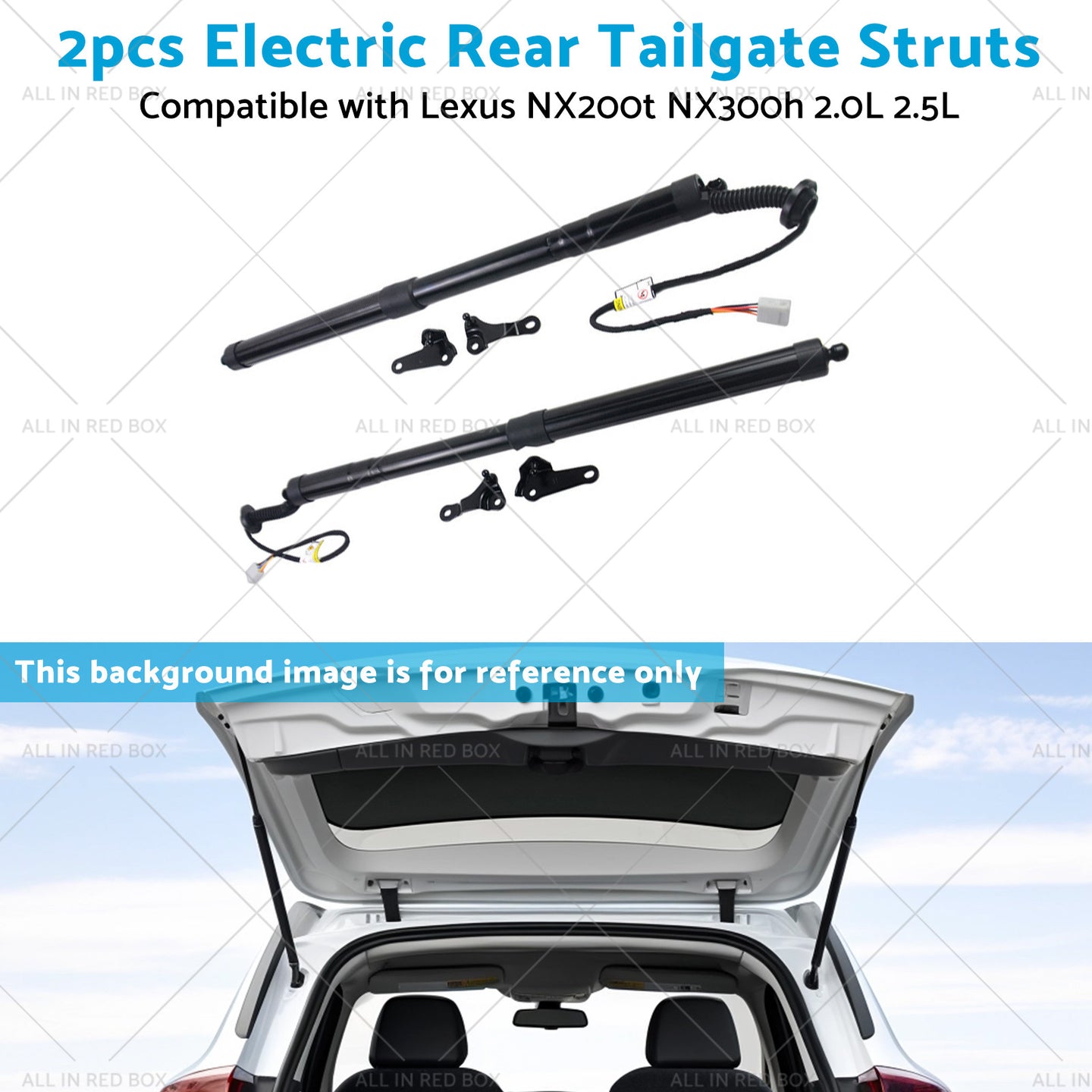 {{ 2pcs Rear Tailgate Struts Suitablefor 15-20 Lexus NX200t NX300h 2. 0L 2. 5L }} - Buy Car Parts Online at {{ Kaka Auto Parts }}.