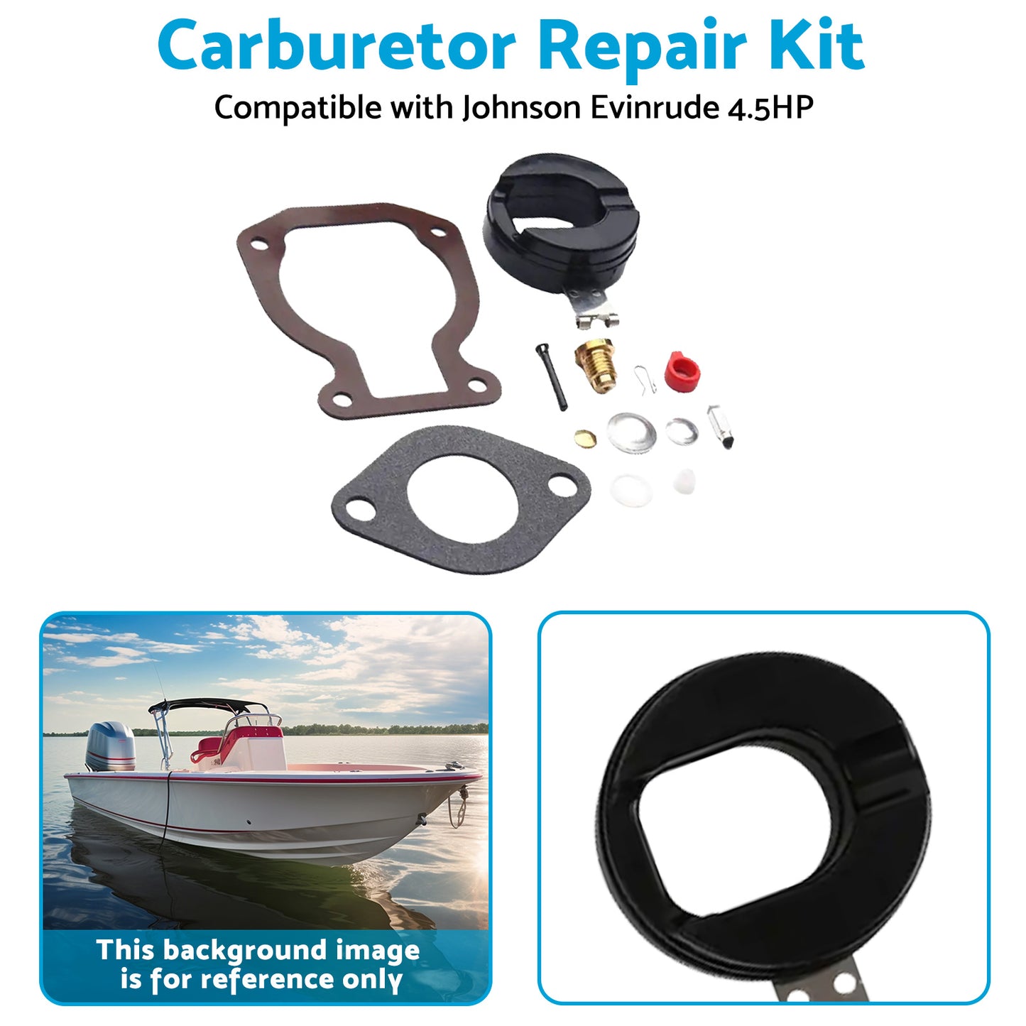 {{ 302-804844002 Carburetor Rebuild Kit Gaskets Suitable for Mercruiser 3. 0L 5. 0L }} - Buy Car Parts Online at {{ Kaka Auto Parts }}.