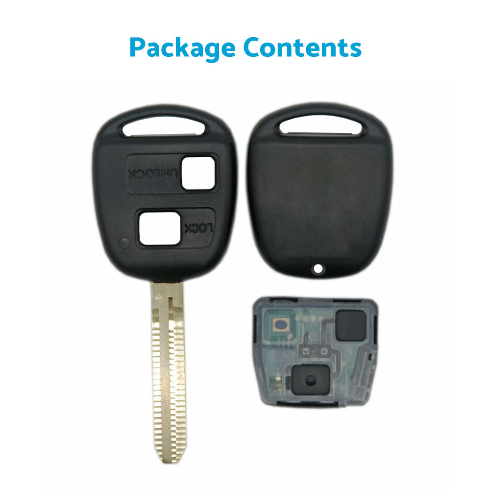 Complete Transponder Remote Key 304MHz Chip 60120 Suitable For Toyota Prado 120