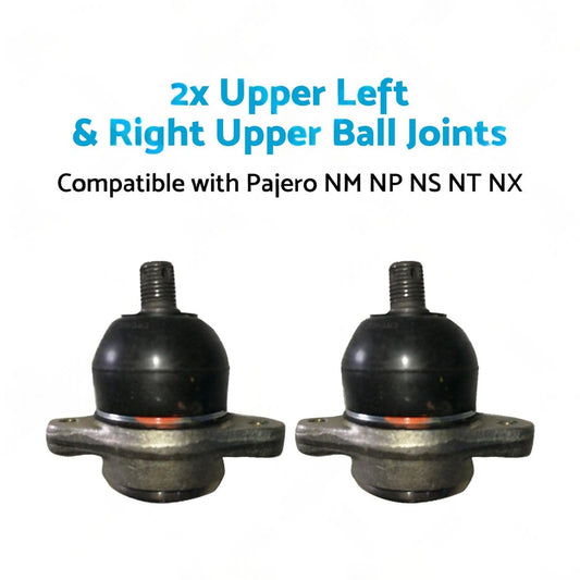 4x Front Lower Upper Ball Joints Suitable for Mitsubishi Pajero NM 3.5L