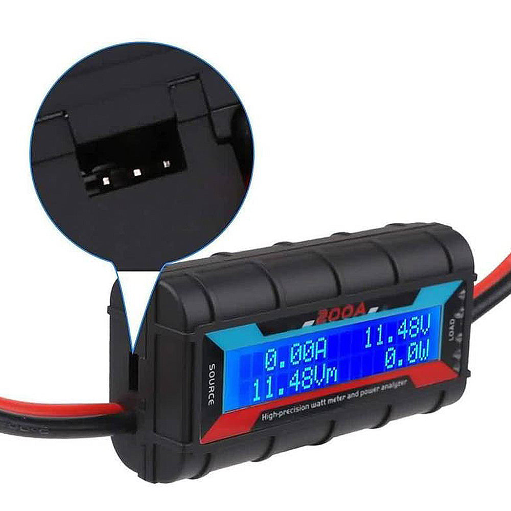 Digital Watt Meter 2x 200A Suitable For Solar / Caravan With Anderson Style Plug