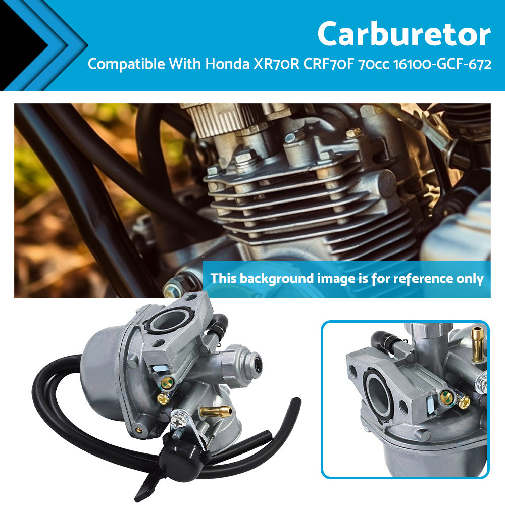 {{ Carburetor Carb Suitable For Honda XR70R CRF70F 70cc 1997-2004 16100-GCF-672 }} - Buy Car Parts Online at {{ Kaka Auto Parts }}.