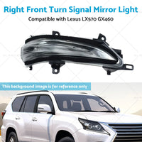 Right Front Turn Signal Mirror Light Suitable for Lexus 13-20 GX460 LX570
