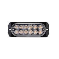 12 LED Strobe Light Emergency Warning Beacon White Amber 12V/24V
