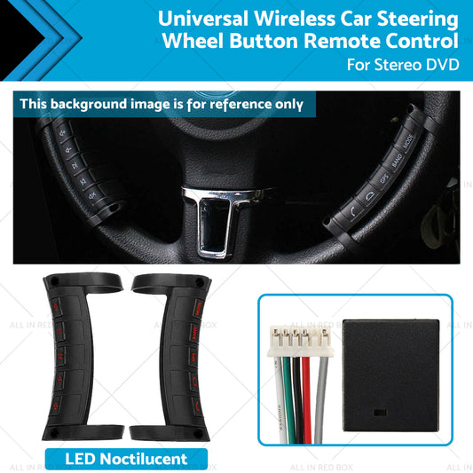 {{ LED Wireless Blue-tooth Auto Car Steering Wheel Button Controller For Stereo }} - Buy Car Parts Online at {{ Kaka Auto Parts }}.