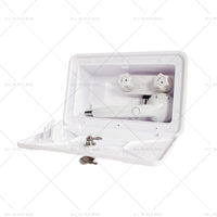 {{ 1 Set External RV Caravan Shower Box Exterior Faucet Camper Trailer Boat White }} - Buy Car Parts Online at {{ Kaka Auto Parts }}.