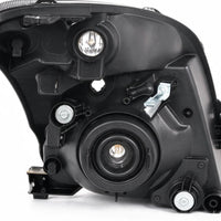 Headlight Assembly Set Black Housing with LED Globes Suitable for LH RH Front - XQ1