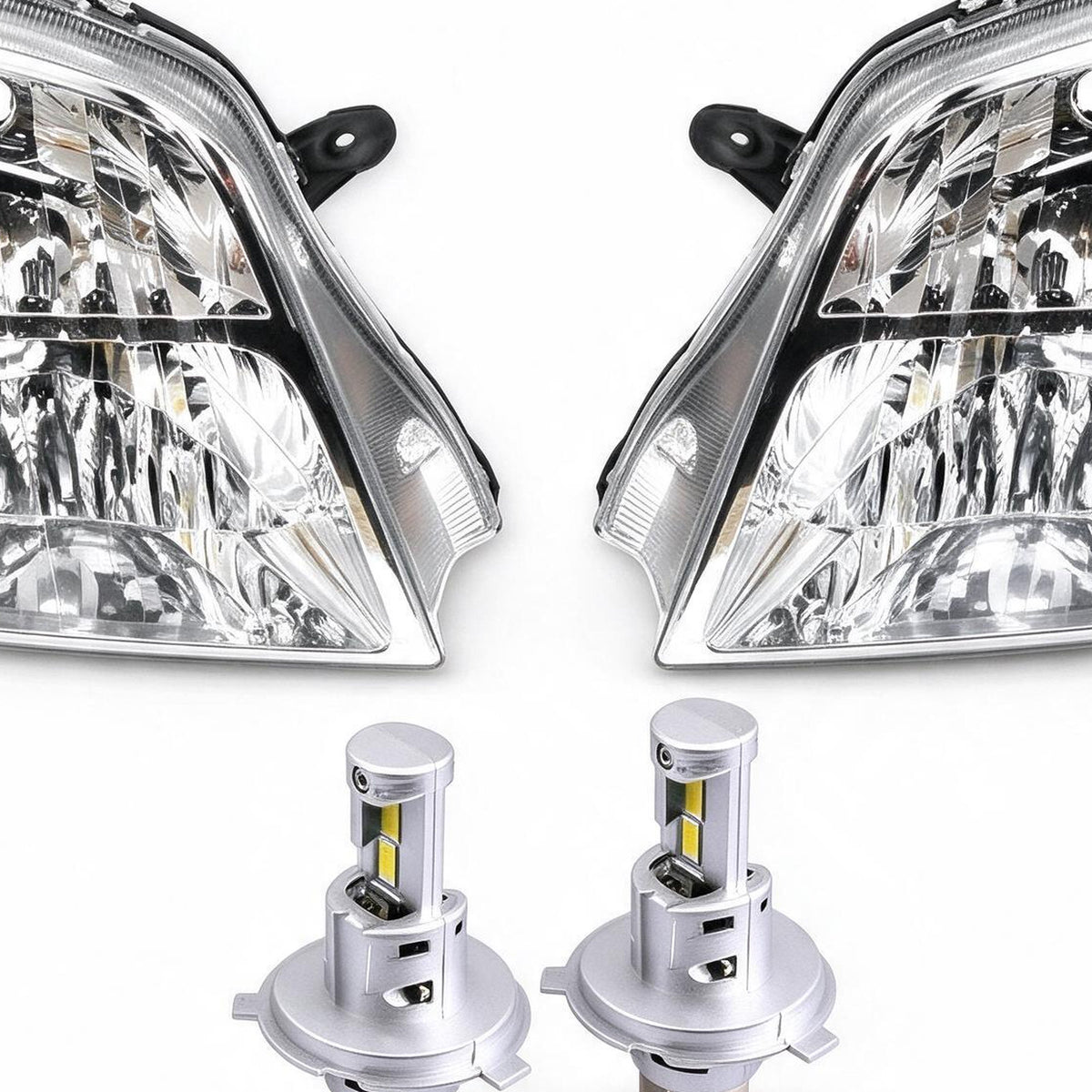 Head Light AM With Park Light Hole LED Globes Set Suitable for Holden Rodeo RA - XQ1