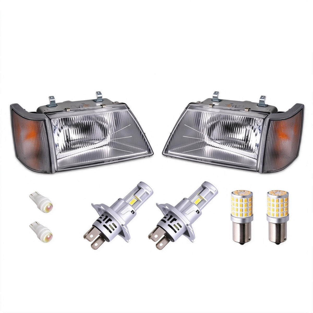 Head Light With Corner Light White LED Globes Set Suitable for Holden Commodore - BD1