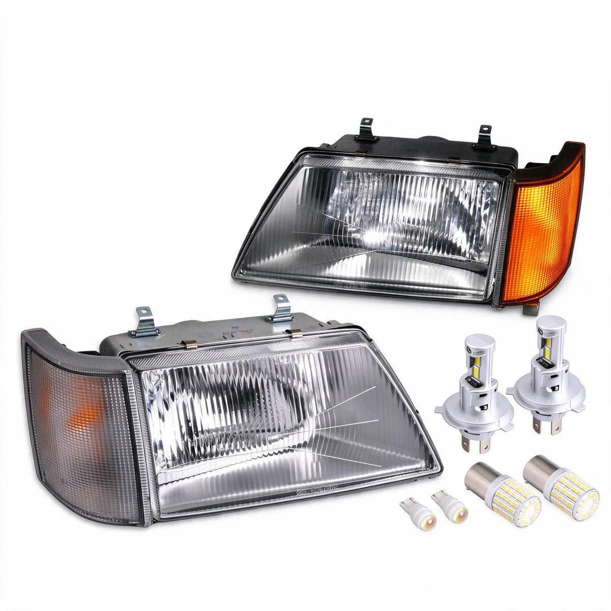 Head Light With Corner Light White LED Globes Set Suitable for Holden Commodore - BD2
