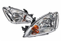 Chrome Headlight Assembly Set LH RH Suitable for Mitsubishi Lancer CH 2003-2012 - ZT2