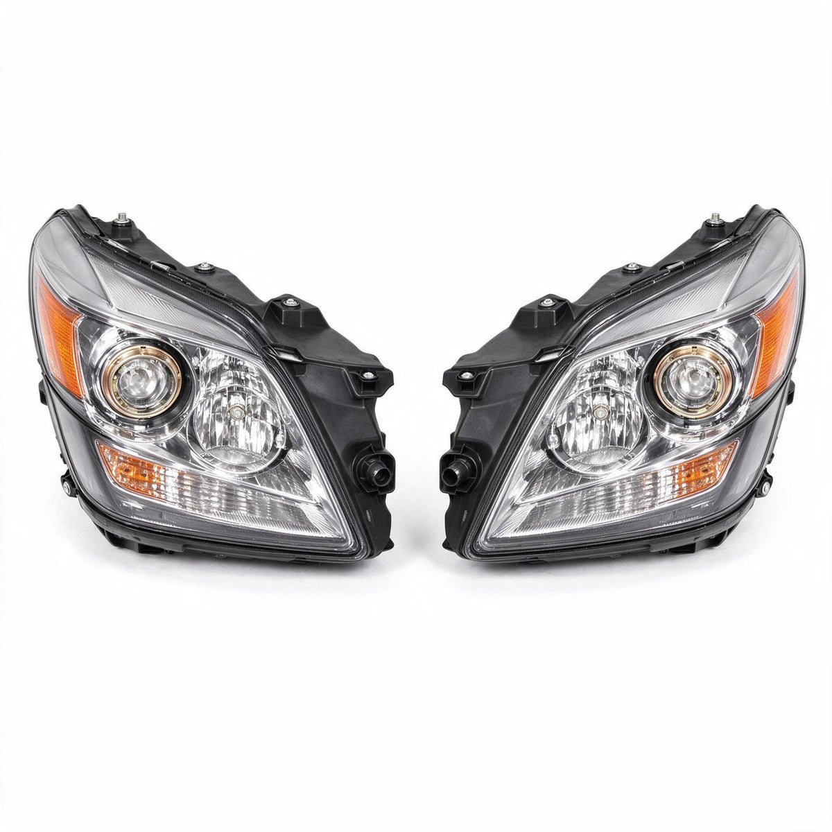 Head Light Chrome with LED Globes Set LH RH Suitable for Toyota Camry - ZT2