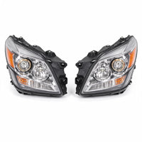 Head Light Chrome with LED Globes Set LH RH Suitable for Toyota Camry - ZT2