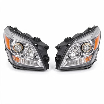 compare product Head Light Chrome with LED Globes Set LH RH Suitable for Toyota Camry