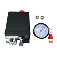 Air Compressor Pressure Switch Manifold Regulator With Safety Valve Suitable For 175PSI ¡§C 4-Port