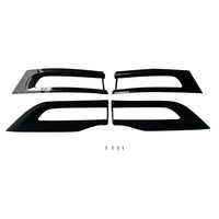 4x Gloss Tail Light Cover Trim Bezel Suitable For Jeep Grand Cherokee 2014-2020