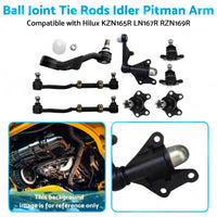 Ball Joint Tie Rods Idler Pitman Arm Suitable for Hilux LN167R RZN169R KZN165R