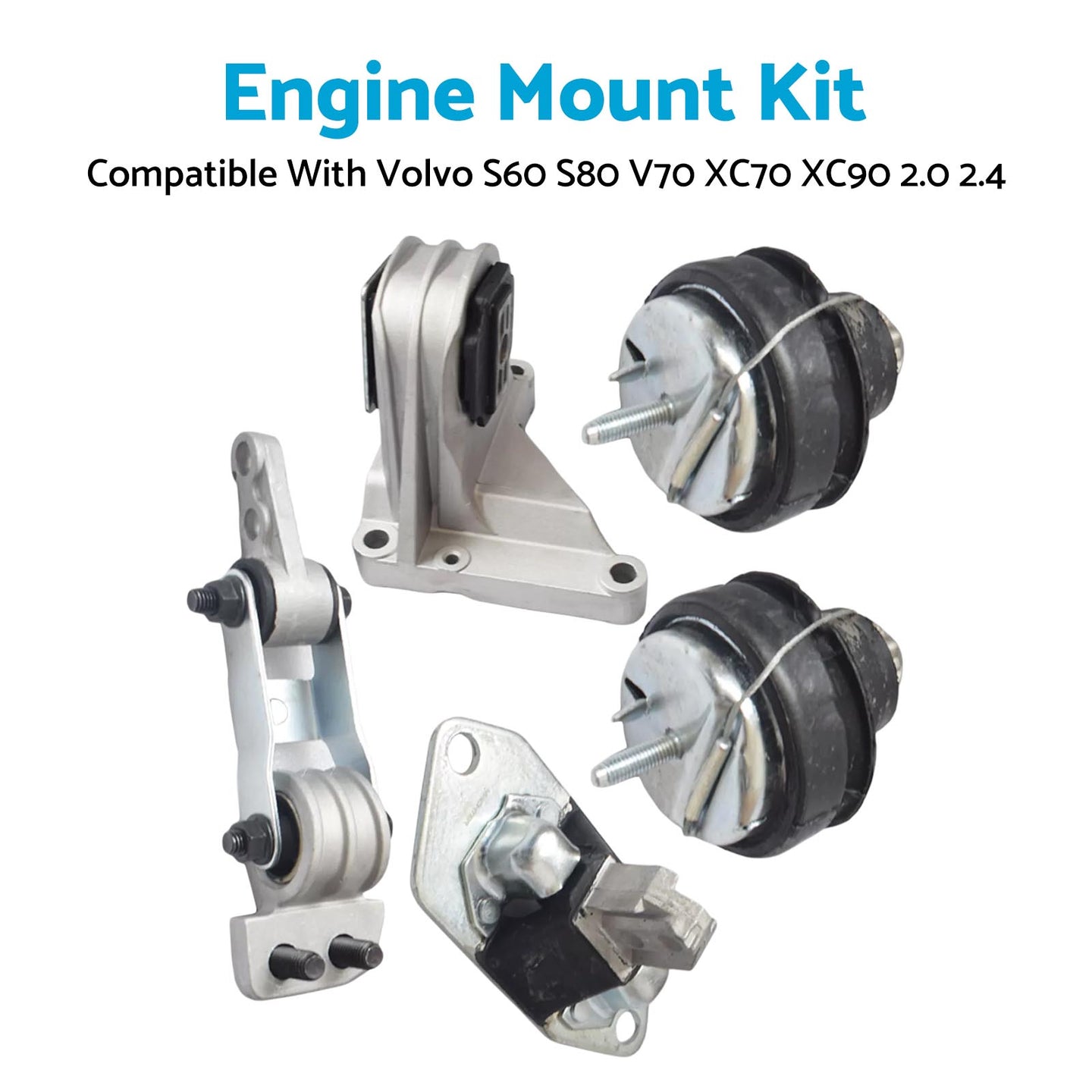 {{ Engine Mount Kit Suitable For Volvo S60 S80 V70 285 XC70 XC90 275 2.0 2.4 2.5 }} - Buy Car Parts Online at {{ Kaka Auto Parts }}.