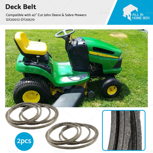 {{ 2pcs Deck Belt Suitable For 42 inch  Cut John Deere  and  Sabre Mowers GX20072 GY20570 }} - Buy Car Parts Online at {{ Kaka Auto Parts }}.