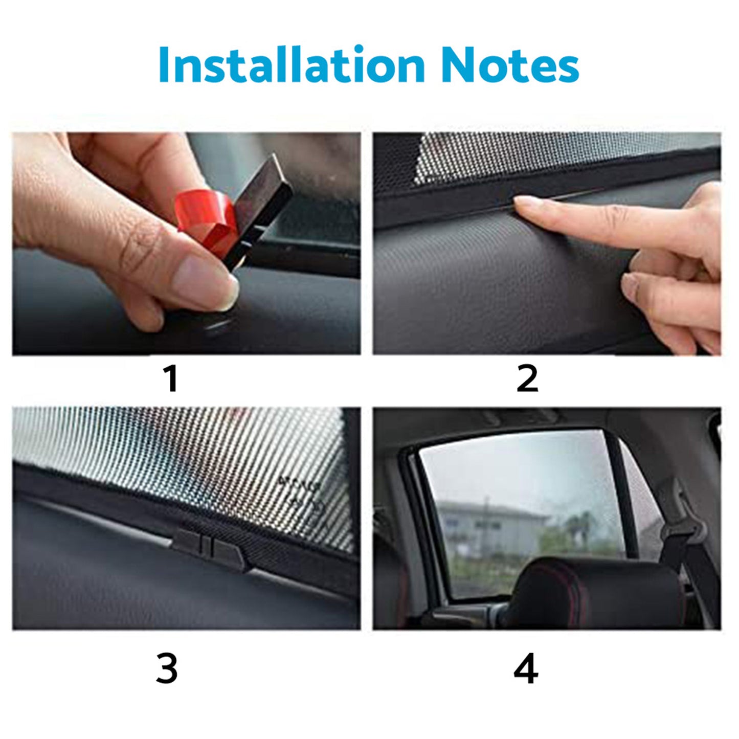 Front & Rear Window Magnetic Sun Shade Mesh Suitable For GWM UTE Cannon 2021-2024