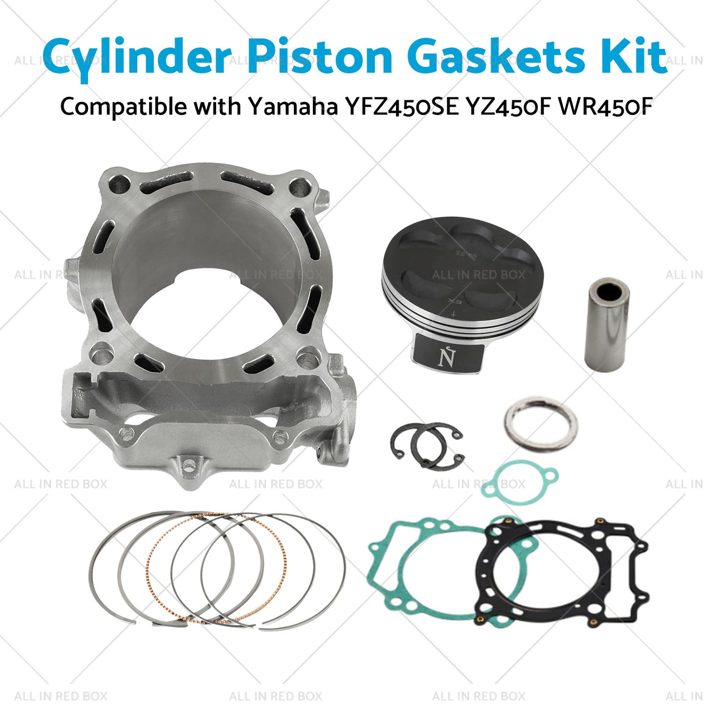 {{ 2S2-11631-20 95mm STD Cylinder Piston Kit for Yamaha YFZ450 04-09 YFZ450SE }} - Buy Car Parts Online at {{ Kaka Auto Parts }}.