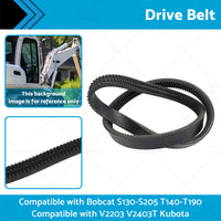 {{ Drive Belt Suitable for Bobcat S130-S205 T140-T190 V2203 V2403T Kubota 6736775 }} - Buy Car Parts Online at {{ Kaka Auto Parts }}.
