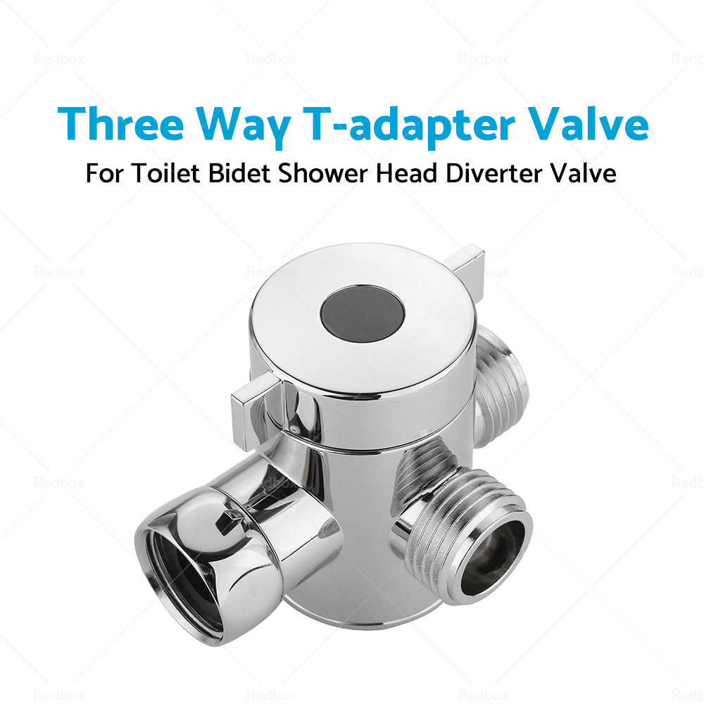 {{ 1 2 in Three Way T-adapter Valve For Toilet Bidet Shower Head Diverter Valve }} - Buy Car Parts Online at {{ Kaka Auto Parts }}.