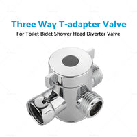 {{ 1 2 in Three Way T-adapter Valve For Toilet Bidet Shower Head Diverter Valve }} - Buy Car Parts Online at {{ Kaka Auto Parts }}.