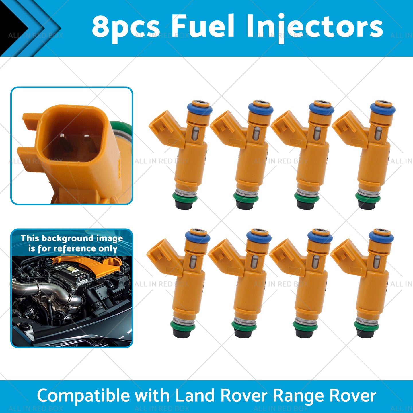 {{ 195500-4260 8pcs Fuel Injectors Suitable for Land Rover Range Rover 4. 4L 05-09 }} - Buy Car Parts Online at {{ Kaka Auto Parts }}.