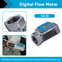 {{ 1. 5 inch Turbine Digital Diesel Water Fuel Flow Meter Oval Gear Flow Gauge }} - Buy Car Parts Online at {{ Kaka Auto Parts }}.