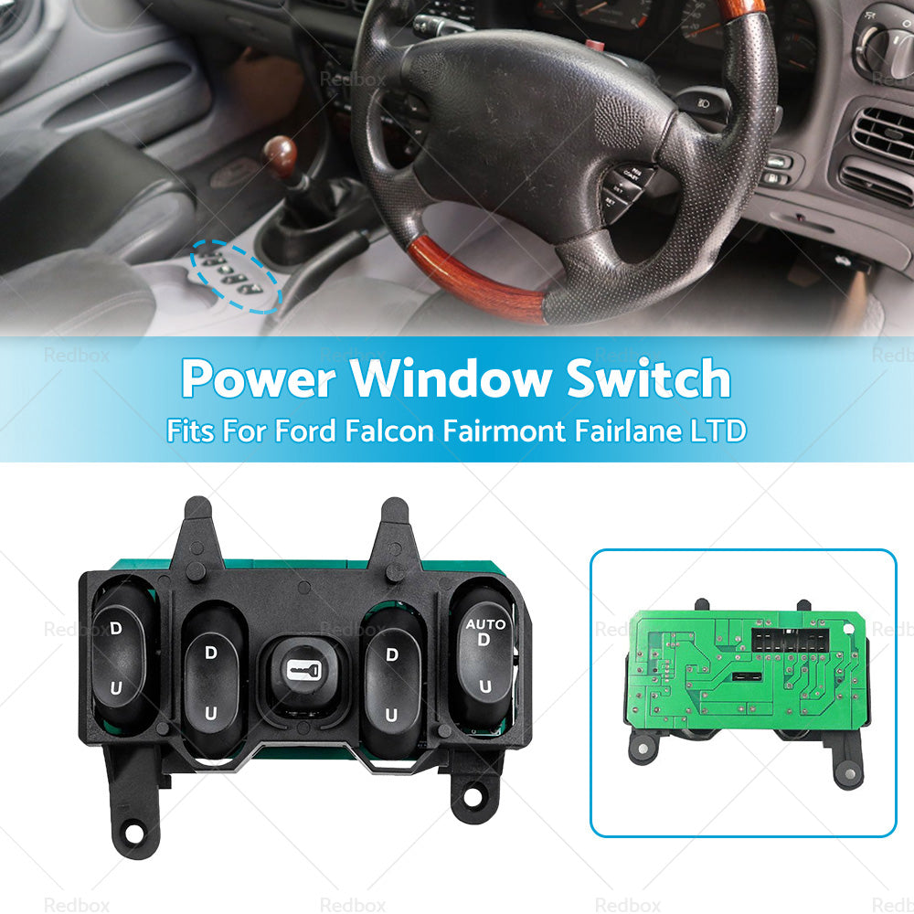 {{ Master Power Window Switch Fits For Ford Falcon Fairmont Fairlane EF EL NF NL }} - Buy Car Parts Online at {{ Kaka Auto Parts }}.