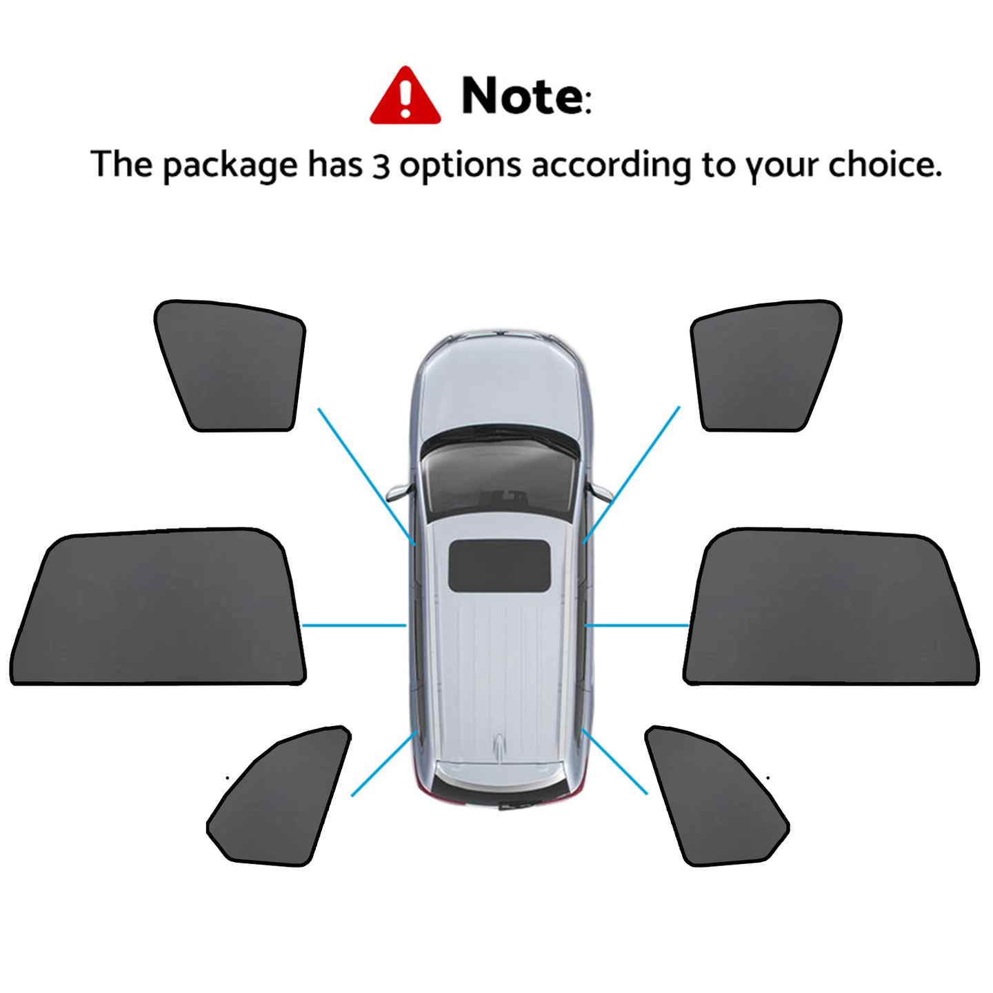 {{ Car Window Sun Shade Magnetic Sun Blind Mesh Suitable for BMW X5 F95 G05 2018-On }} - Buy Car Parts Online at {{ Kaka Auto Parts }}.