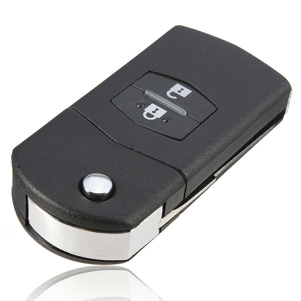 {{ 2Pcs x2 Button Remote Flip Key Car Shell Case Cover For Mazda 3 5 6 RX7 RX8 BT50 }} - Buy Car Parts Online at {{ Kaka Auto Parts }}.