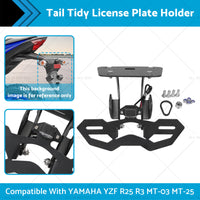 {{ Tail Tidy License Plate Holder Suitable For YAMAHA YZF R25 R3 MT-03 25 2014-2020 }} - Buy Car Parts Online at {{ Kaka Auto Parts }}.