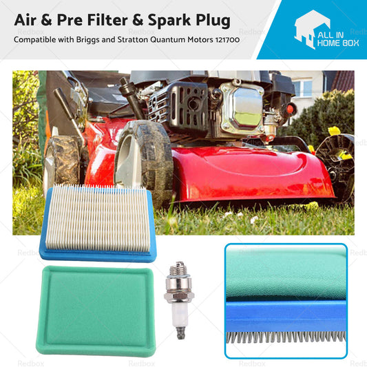 {{ Air Filter  and  Spark Plug Suitable For Briggs and Stratton Quantum Motors 121700 }} - Buy Car Parts Online at {{ Kaka Auto Parts }}.