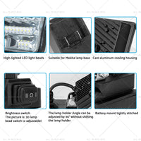 {{ 18V 8in LED Work Light Torch Camping Flashlights 2USB Suitablefor Makita Battery }} - Buy Car Parts Online at {{ Kaka Auto Parts }}.
