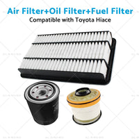 {{ AirOilFuel Filter Kit Suitable for Toyota Hiace 3. 0L Turbo Diesel 3pcs }} - Buy Car Parts Online at {{ Kaka Auto Parts }}.