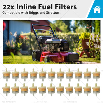 compare product 22x Inline Fuel Filters Suitable for Briggs and Stratton 691035 493629 16hp-24hp