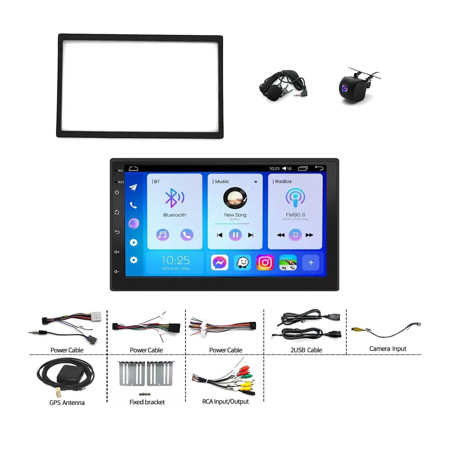 CarPlay  Head Unit Wireless Suitable For Nissan Micra 2007-2010 Android Navi+Cam
